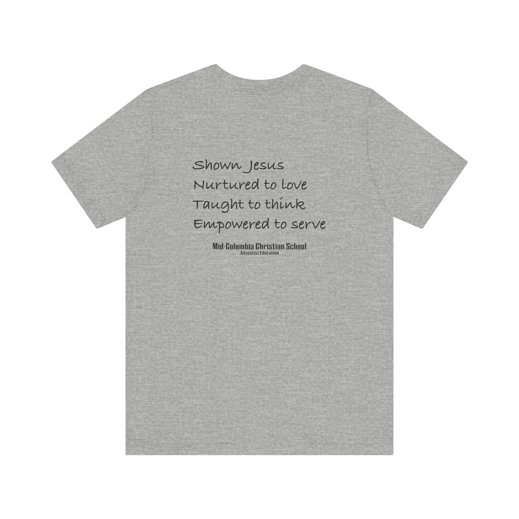Mid-Columbia Christian School 2-Sided Tee: Empowered to Serve, Unisex Christian Shirt, Gift for Graduates, Faith-Based Apparel, Inspirational [...]