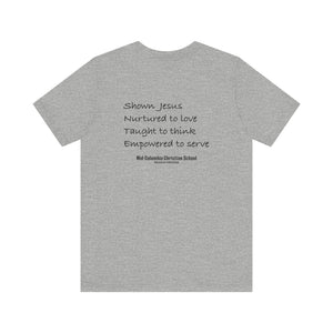 Mid-Columbia Christian School 2-Sided Tee: Empowered to Serve, Unisex Christian Shirt, Gift for Graduates, Faith-Based Apparel, Inspirational [...]