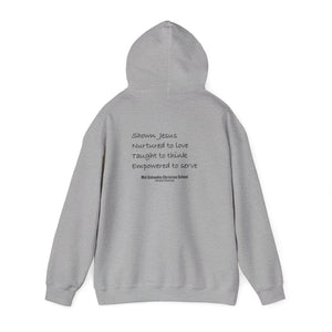 Mid-Columbia Christian School 2-Sided Hoodie, Empowered to Serve, Inspirational Sweatshirt for Students, Perfect Gift for Graduations, School Events, and Heroes