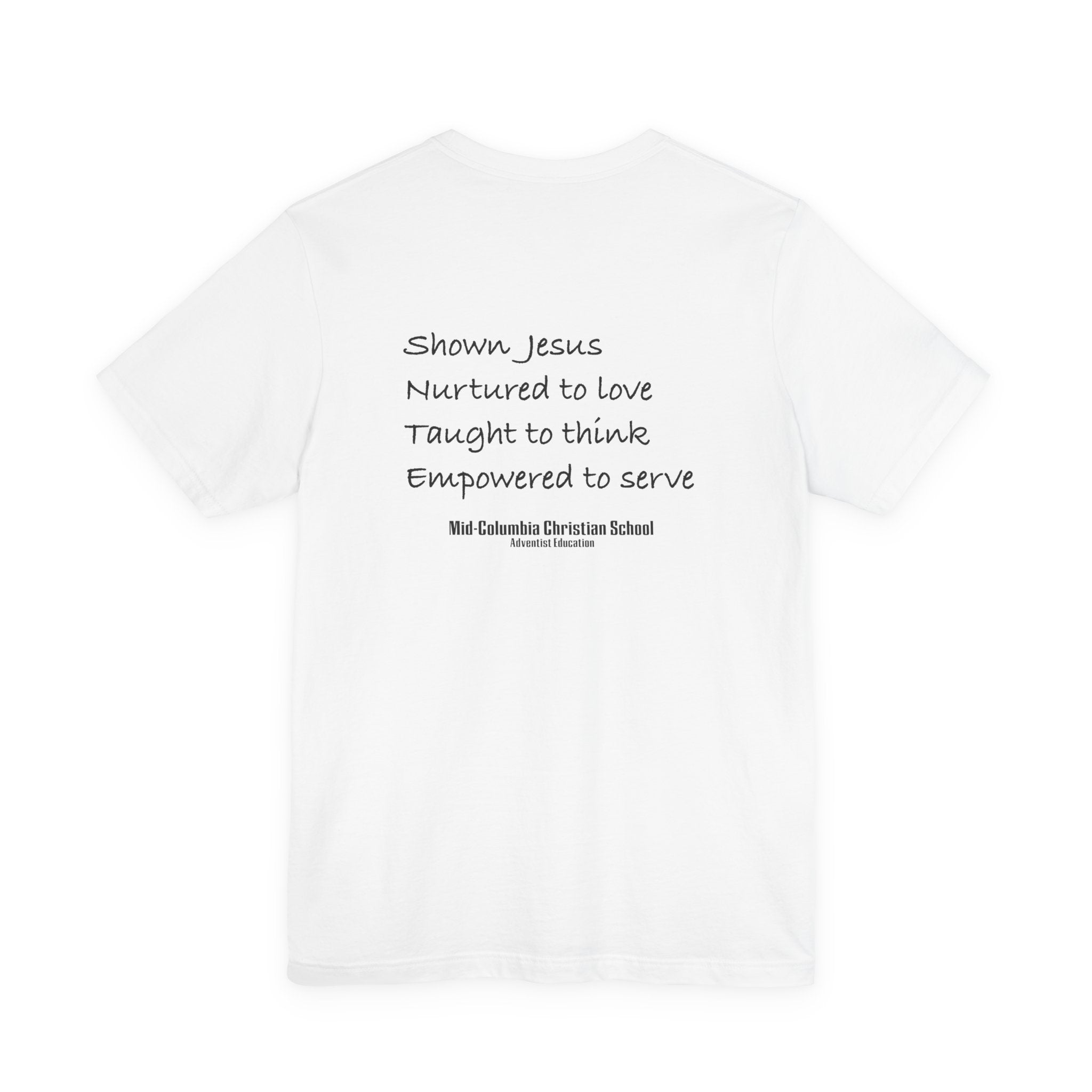 Mid-Columbia Christian School 2-Sided Tee: Empowered to Serve, Unisex Christian Shirt, Gift for Graduates, Faith-Based Apparel, Inspirational [...]