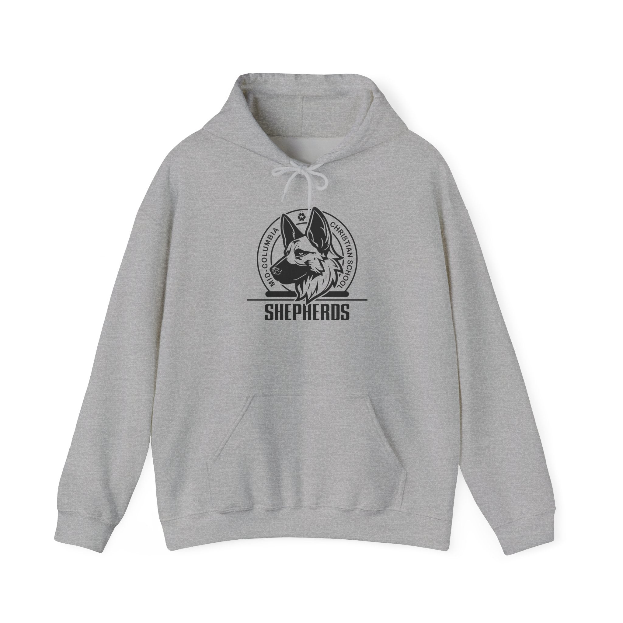 Mid-Columbia Christian School Shepherds - Unisex Heavy Blend™ Hooded Sweatshirt - Shepherds Pride, Cozy Animal Lover Hoodie
