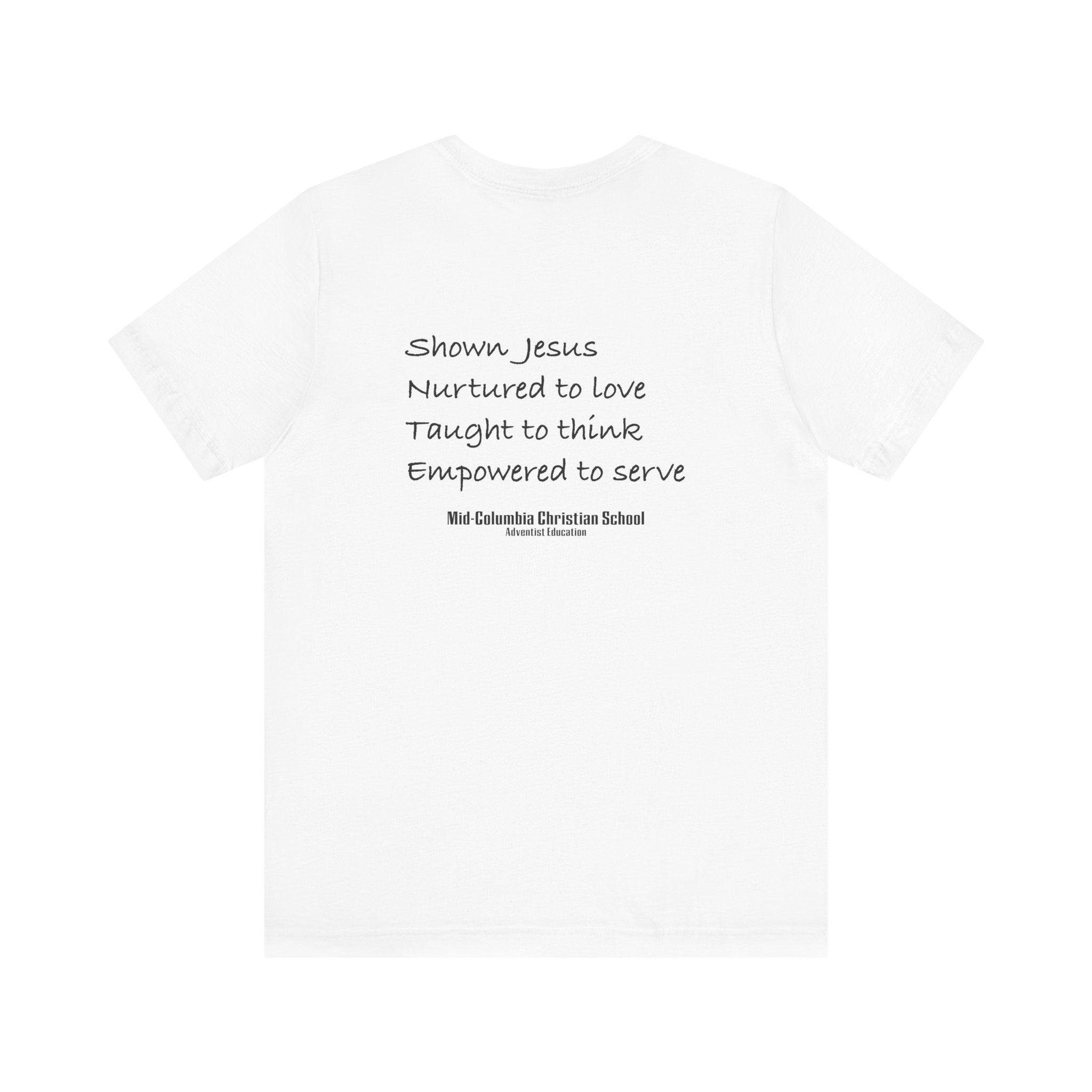 Mid-Columbia Christian School 2-Sided Tee: Empowered to Serve, Unisex Christian Shirt, Gift for Graduates, Faith-Based Apparel, Inspirational [...]
