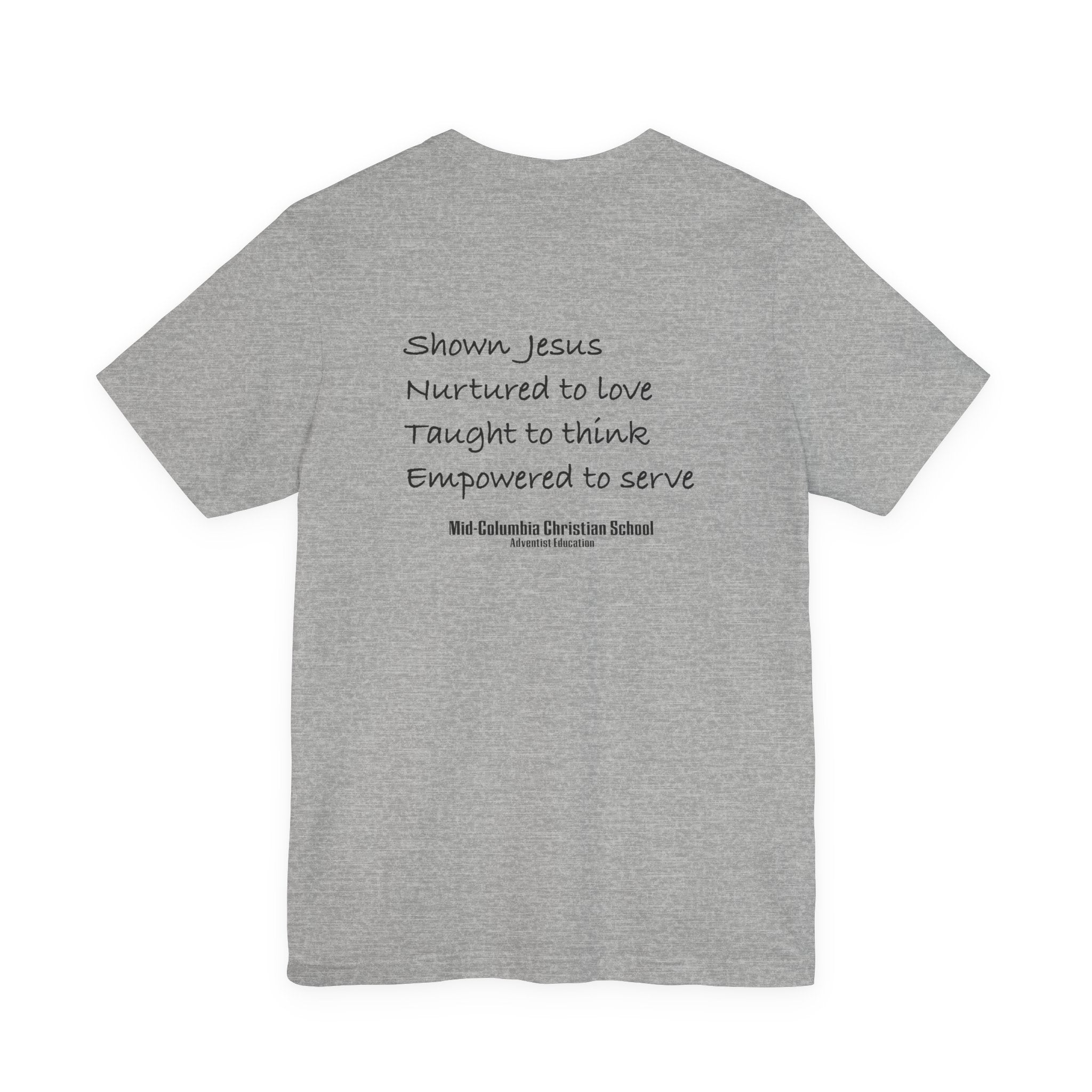 Mid-Columbia Christian School 2-Sided Tee: Empowered to Serve, Unisex Christian Shirt, Gift for Graduates, Faith-Based Apparel, Inspirational [...]