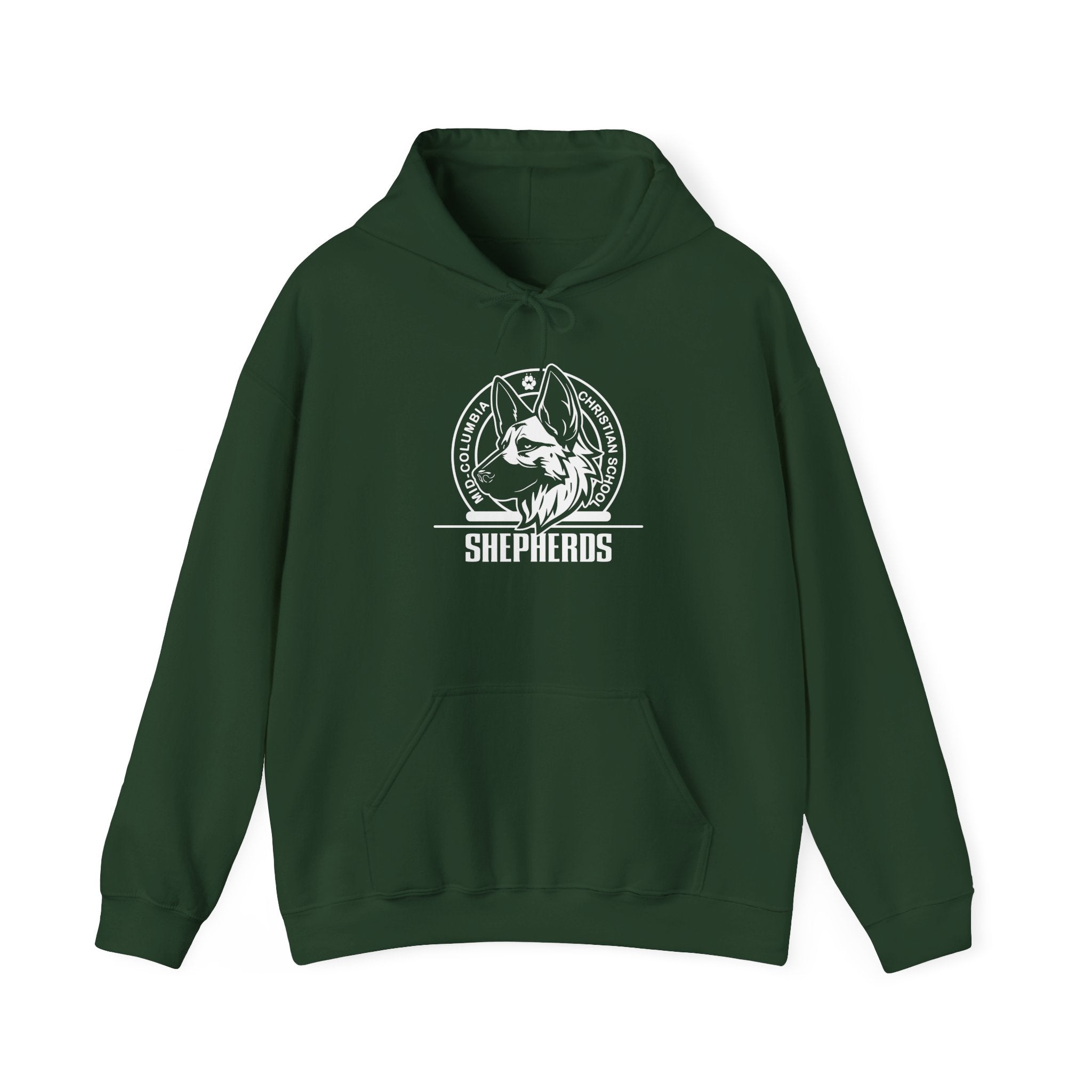 Mid-Columbia Christian School Shepherds - Unisex Heavy Blend™ Hooded Sweatshirt - Shepherds Pride, Cozy Animal Lover Hoodie