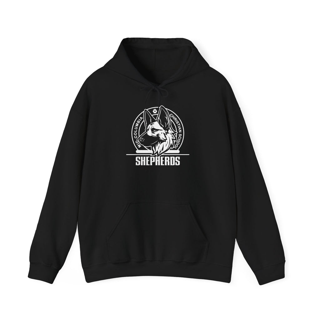 Mid-Columbia Christian School Shepherds - Unisex Heavy Blend™ Hooded Sweatshirt - Shepherds Pride, Cozy Animal Lover Hoodie