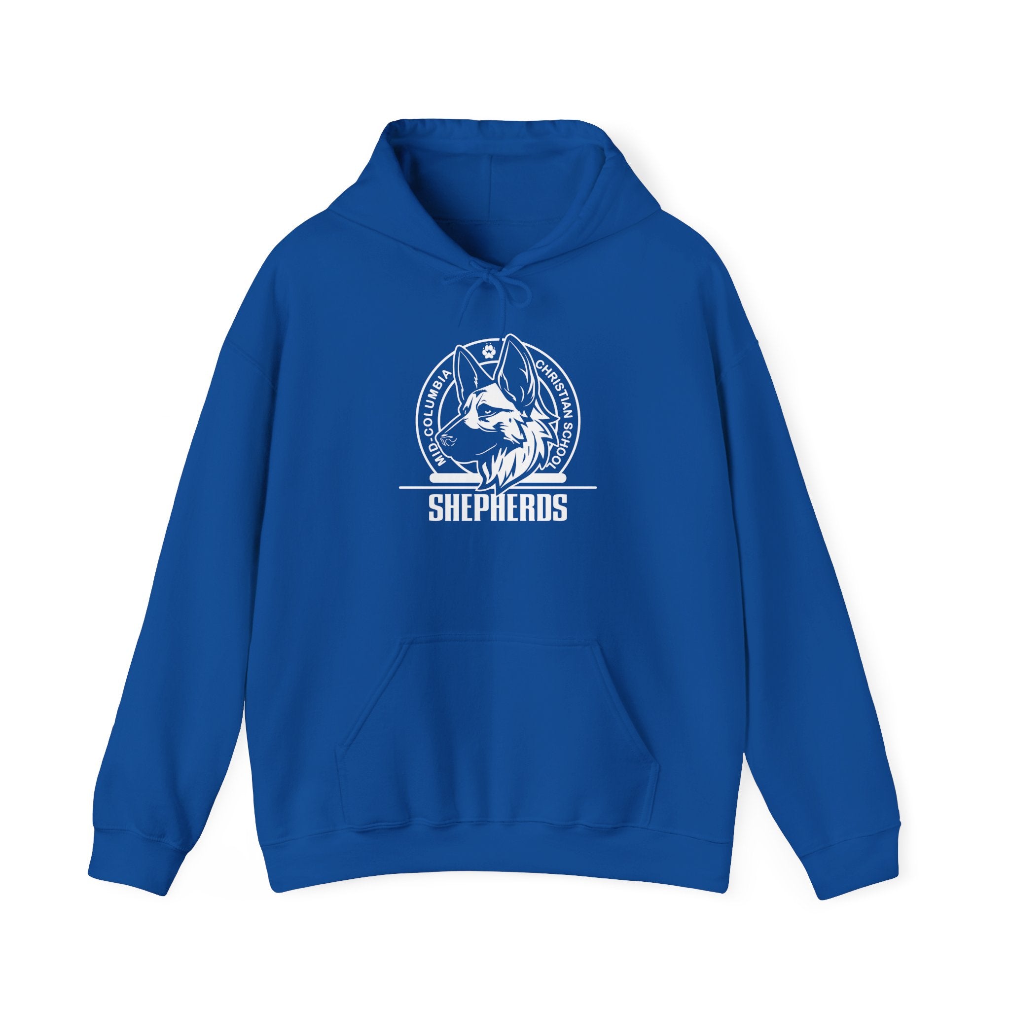 Mid-Columbia Christian School Shepherds - Unisex Heavy Blend™ Hooded Sweatshirt - Shepherds Pride, Cozy Animal Lover Hoodie