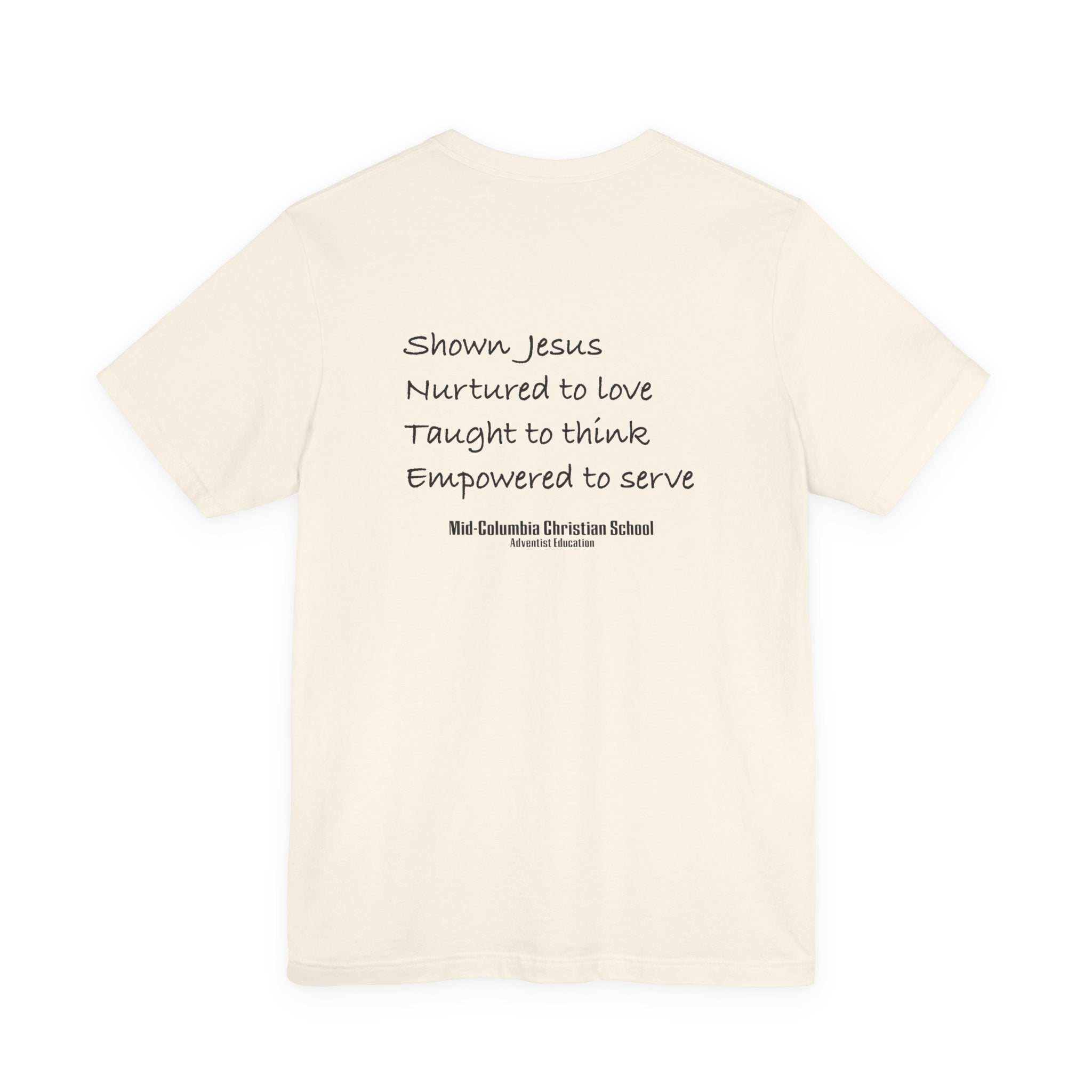 Mid-Columbia Christian School 2-Sided Tee: Empowered to Serve, Unisex Christian Shirt, Gift for Graduates, Faith-Based Apparel, Inspirational [...]