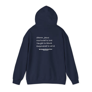 Mid-Columbia Christian School 2-Sided Hoodie, Empowered to Serve, Inspirational Sweatshirt for Students, Perfect Gift for Graduations, School Events, and Heroes