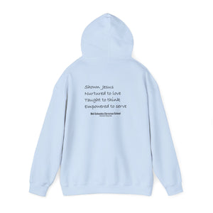 Mid-Columbia Christian School 2-Sided Hoodie, Empowered to Serve, Inspirational Sweatshirt for Students, Perfect Gift for Graduations, School Events, and Heroes