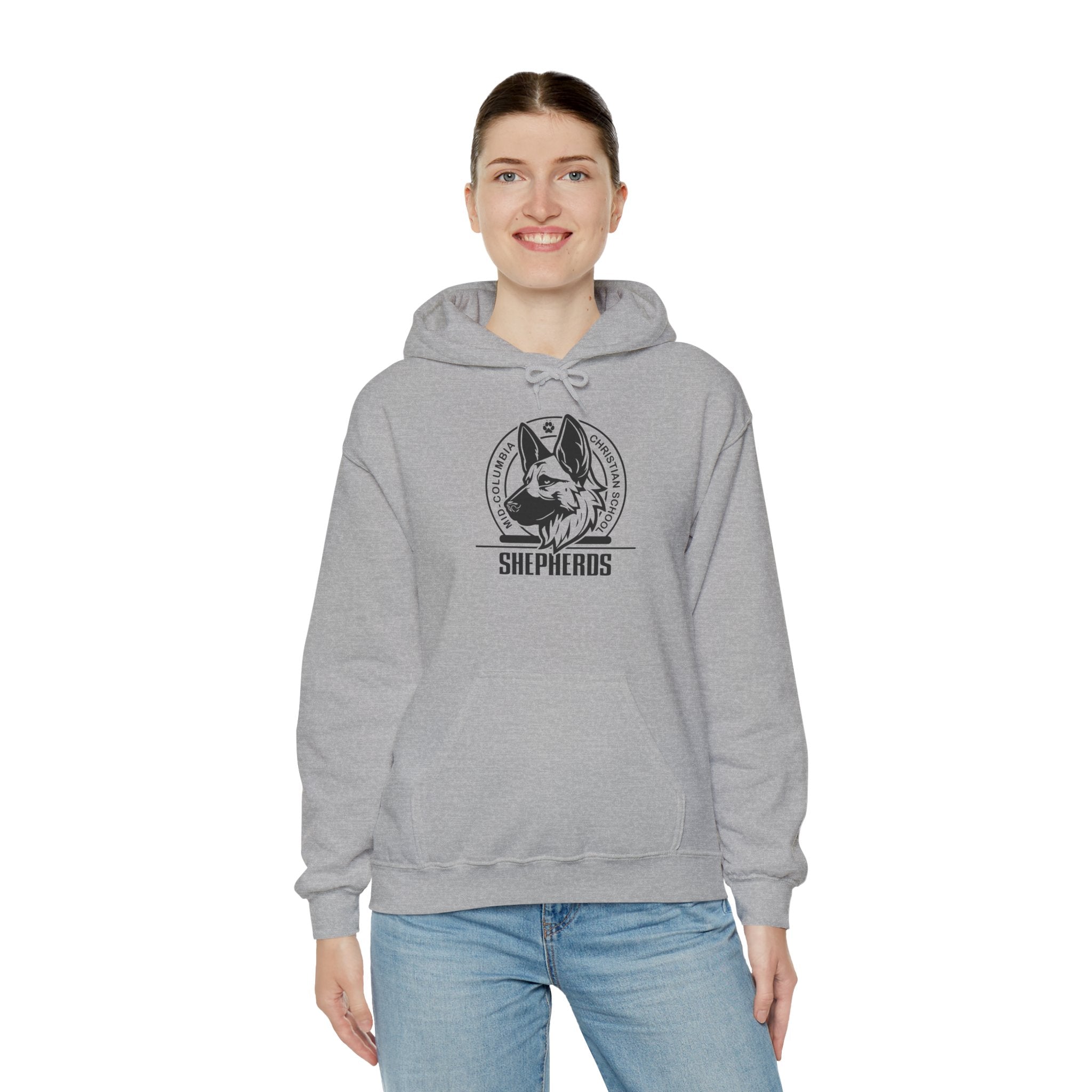 Mid-Columbia Christian School Shepherds - Unisex Heavy Blend™ Hooded Sweatshirt - Shepherds Pride, Cozy Animal Lover Hoodie