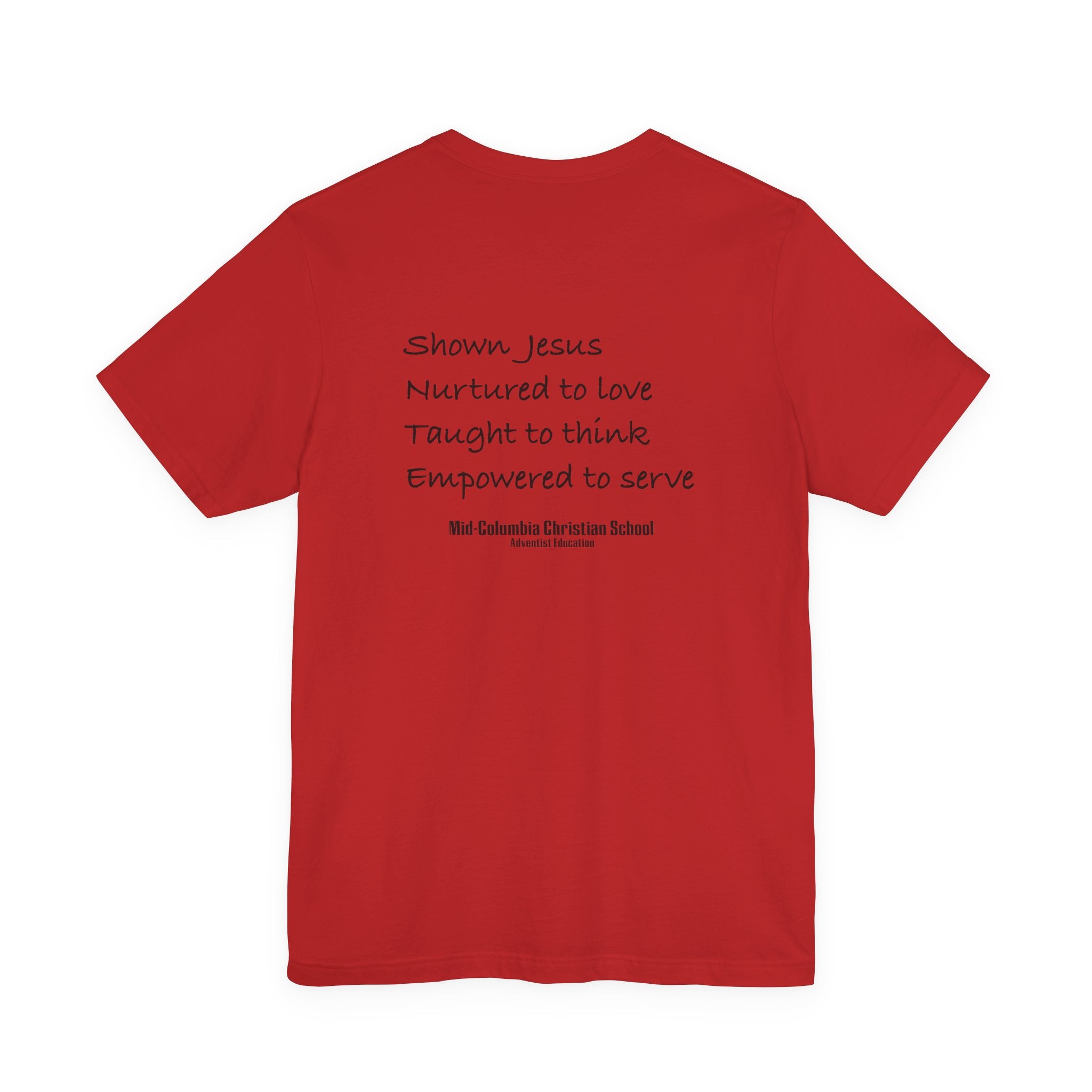 Mid-Columbia Christian School 2-Sided Tee: Empowered to Serve, Unisex Christian Shirt, Gift for Graduates, Faith-Based Apparel, Inspirational [...]