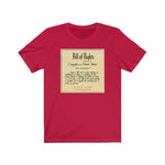 Bill of Rights First Amendment - Unisex Jersey Short Sleeve Tee - First Amendment Not Valid in Some States