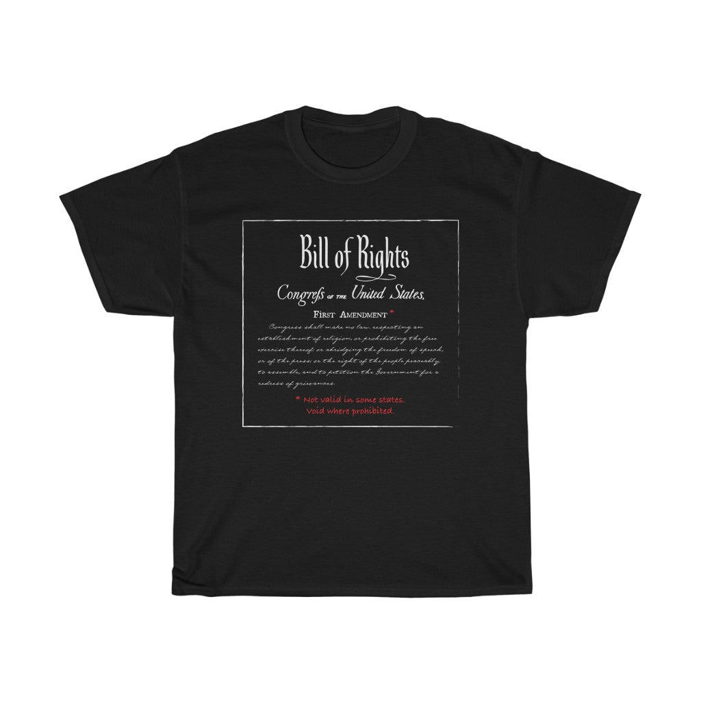 First Amendment - Unisex Heavy Cotton Tee - Constitution First Amendment