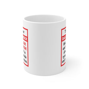 Daily Reminder - White Ceramic Mug 11oz - Daily Reminder Socialism and Communism suck