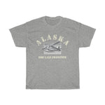 Alaska, The Last Frontier -- Unisex Heavy Cotton Tee - Alaska Bush Plane DeHavilland Beaver