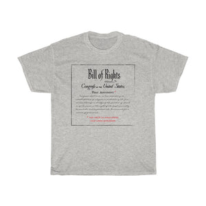 First Amendment - Unisex Heavy Cotton Tee - Constitution First Amendment