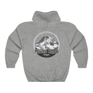 Hood River and Mount Hood, Oregon - Unisex Heavy Blend Hooded Sweatshirt - for hikers, mountain climbers, mountain lovers.