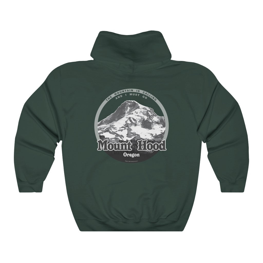 Hood River and Mount Hood, Oregon - Unisex Heavy Blend Hooded Sweatshirt - for hikers, mountain climbers, mountain lovers.