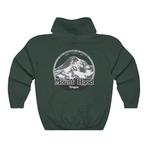 Hood River and Mount Hood, Oregon - Unisex Heavy Blend Hooded Sweatshirt - for hikers, mountain climbers, mountain lovers.