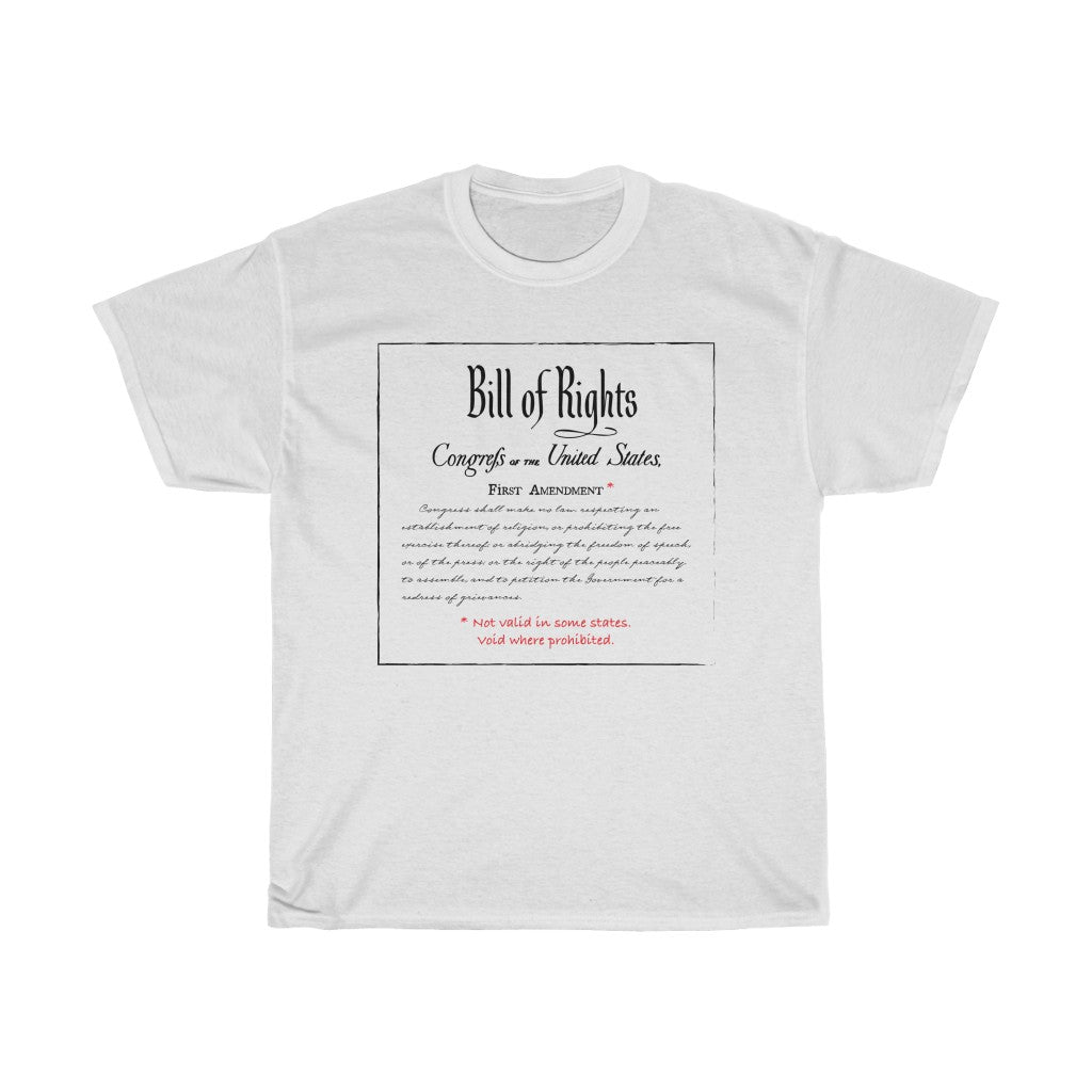 First Amendment - Unisex Heavy Cotton Tee - Constitution First Amendment