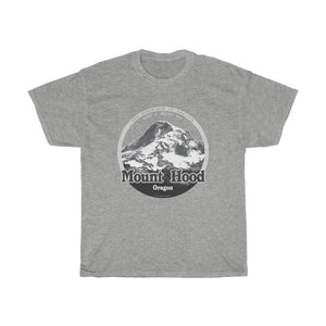 Mount Hood, Oregon - The Mountain is Calling - Unisex Heavy Cotton Tee - for hikers, mountain climbers, skiers, mountain lovers.