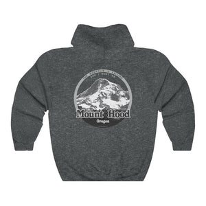Hood River and Mount Hood, Oregon - Unisex Heavy Blend Hooded Sweatshirt - for hikers, mountain climbers, mountain lovers.