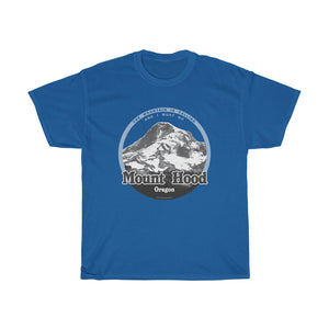 Mount Hood, Oregon - The Mountain is Calling - Unisex Heavy Cotton Tee - for hikers, mountain climbers, skiers, mountain lovers.