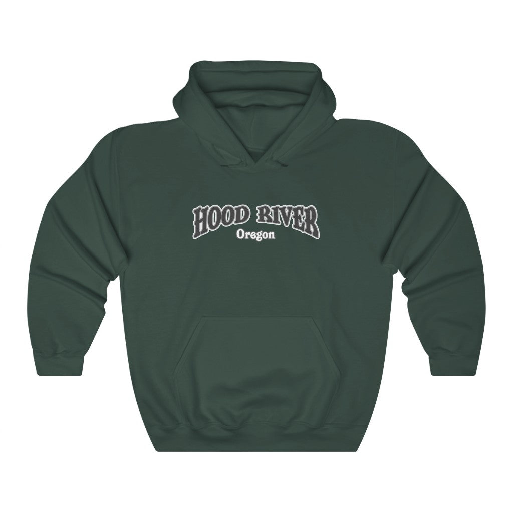 Hood River and Mount Hood, Oregon - Unisex Heavy Blend Hooded Sweatshirt - for hikers, mountain climbers, mountain lovers.