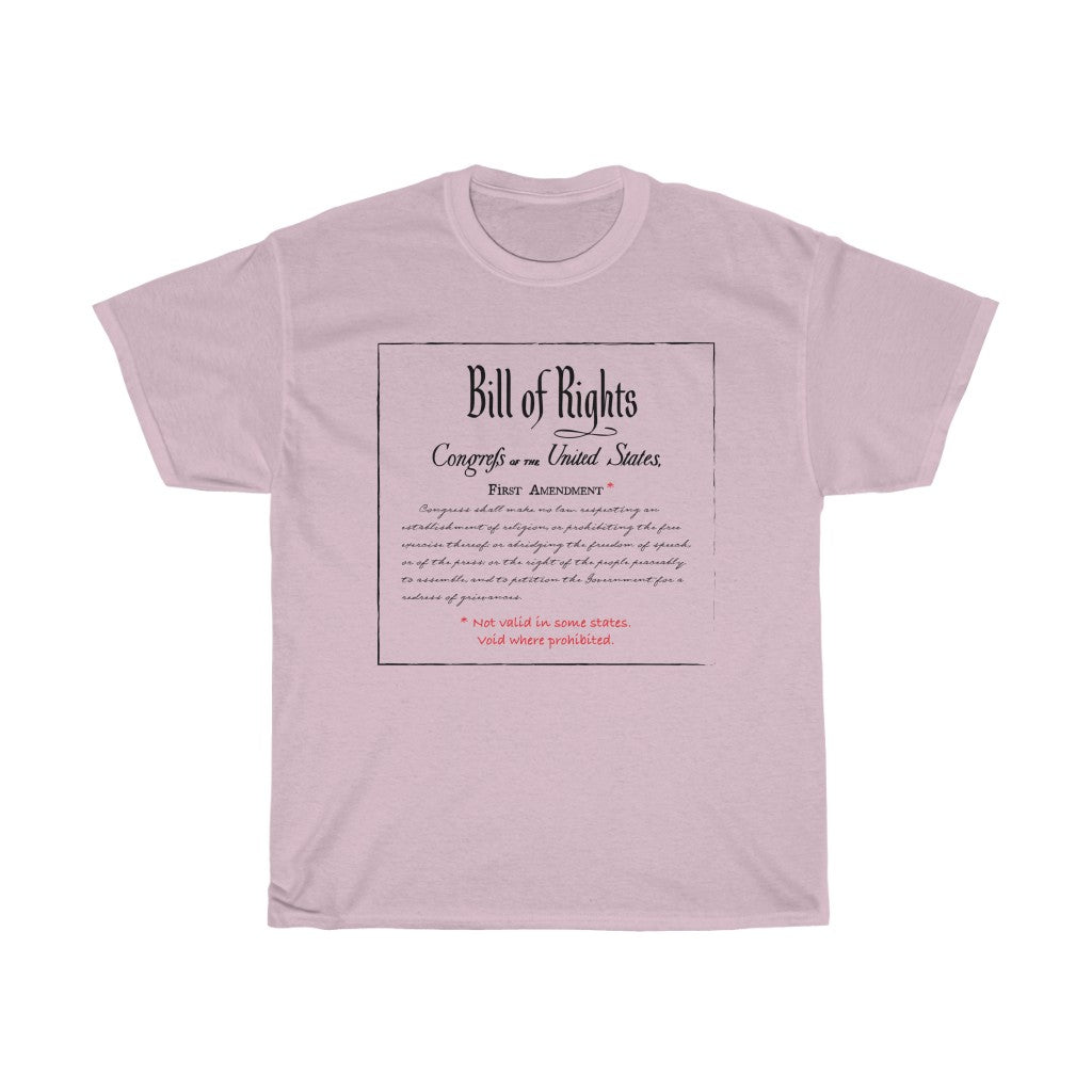 First Amendment - Unisex Heavy Cotton Tee - Constitution First Amendment