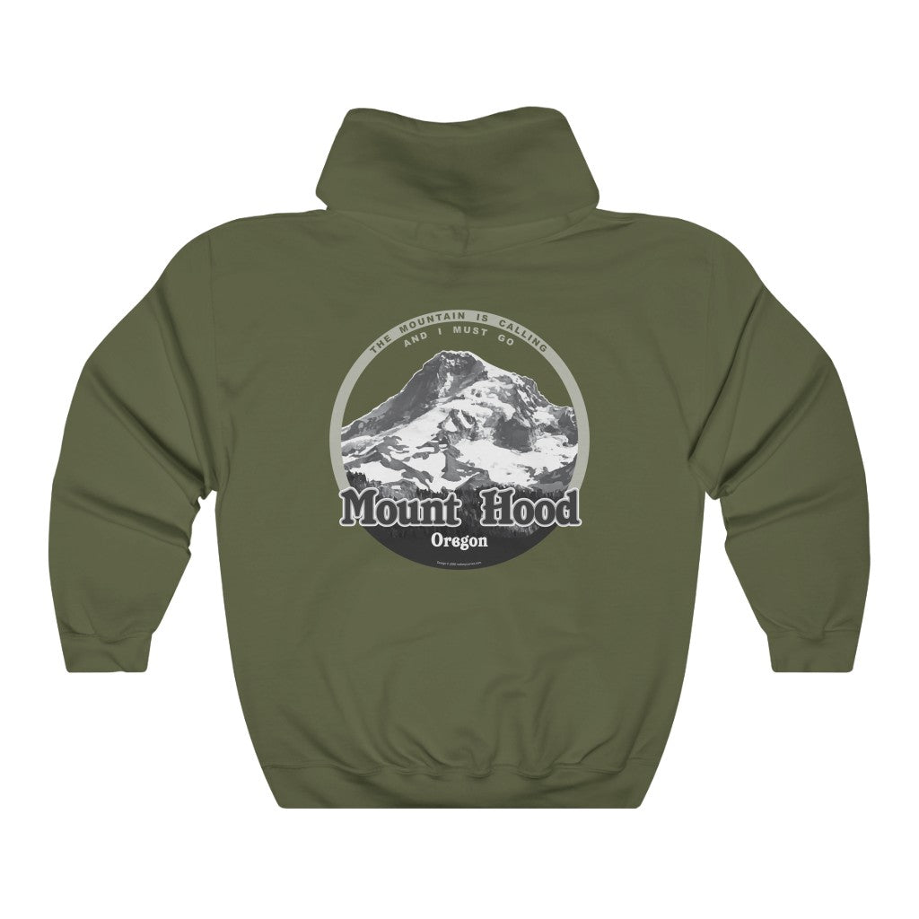 Hood River and Mount Hood, Oregon - Unisex Heavy Blend Hooded Sweatshirt - for hikers, mountain climbers, mountain lovers.